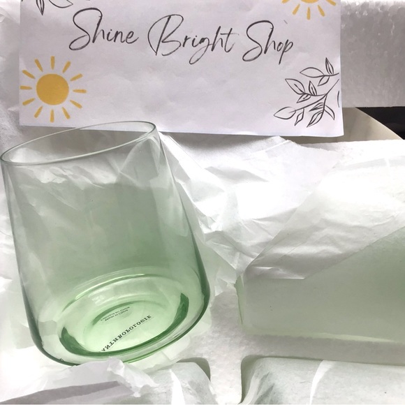 Anthropologie Wine Glasses Stemless Set of Four New In Box - Picture 5 of 7